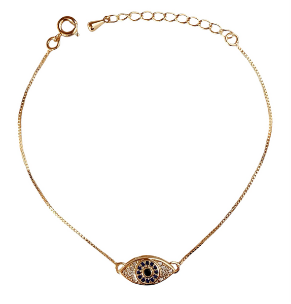 Gold Filled Evil Eye Bracelet