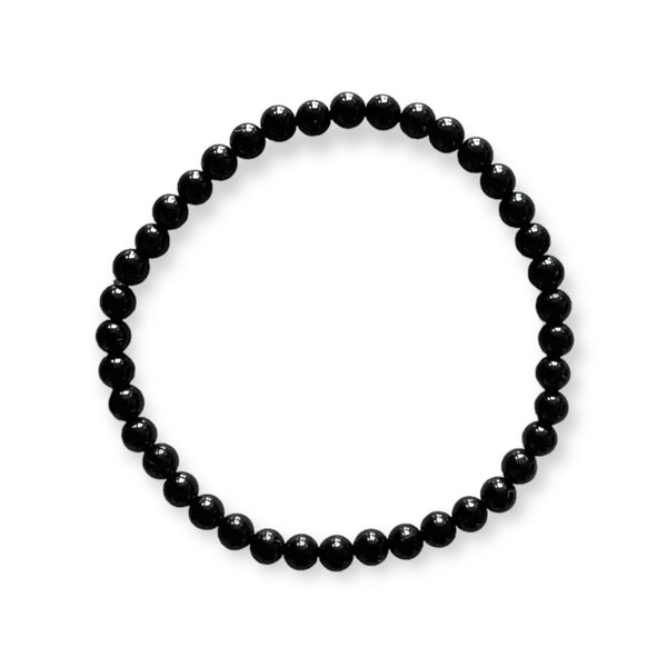 4mm Smooth Black Onyx (Stone of Grounding)