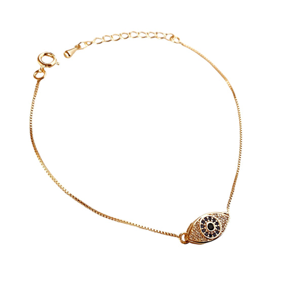 Gold Filled Evil Eye Bracelet