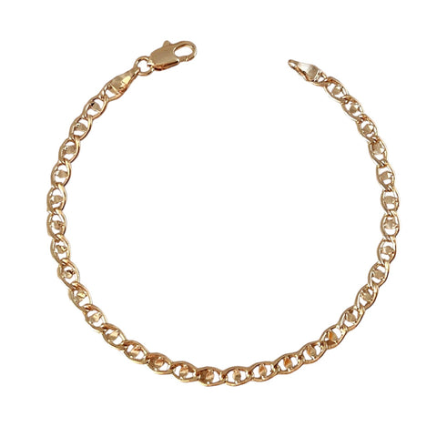 Gold Filled Mariner Chain Bracelet