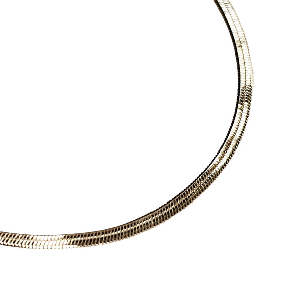 2mm Gold Filled Herringbone Chain Bracelet