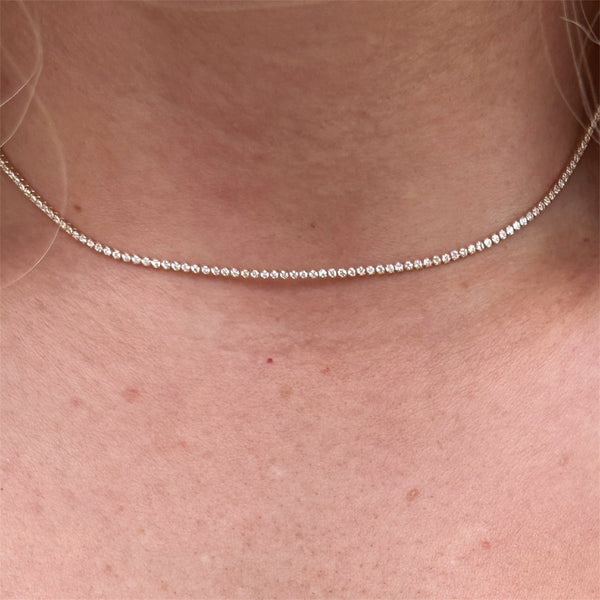 1.5mm Gold Filled Tennis Choker Necklace