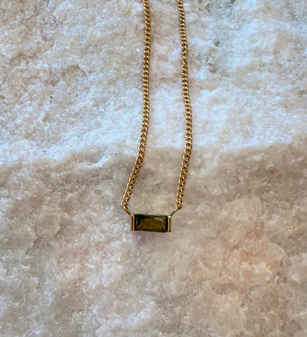 Peridot Stone Necklace