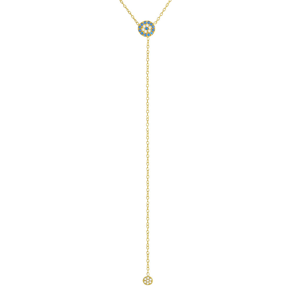 Evil eye store lariat necklace