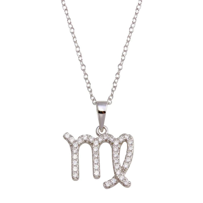 sterling virgo zodiac necklace – Marlyn Schiff, LLC